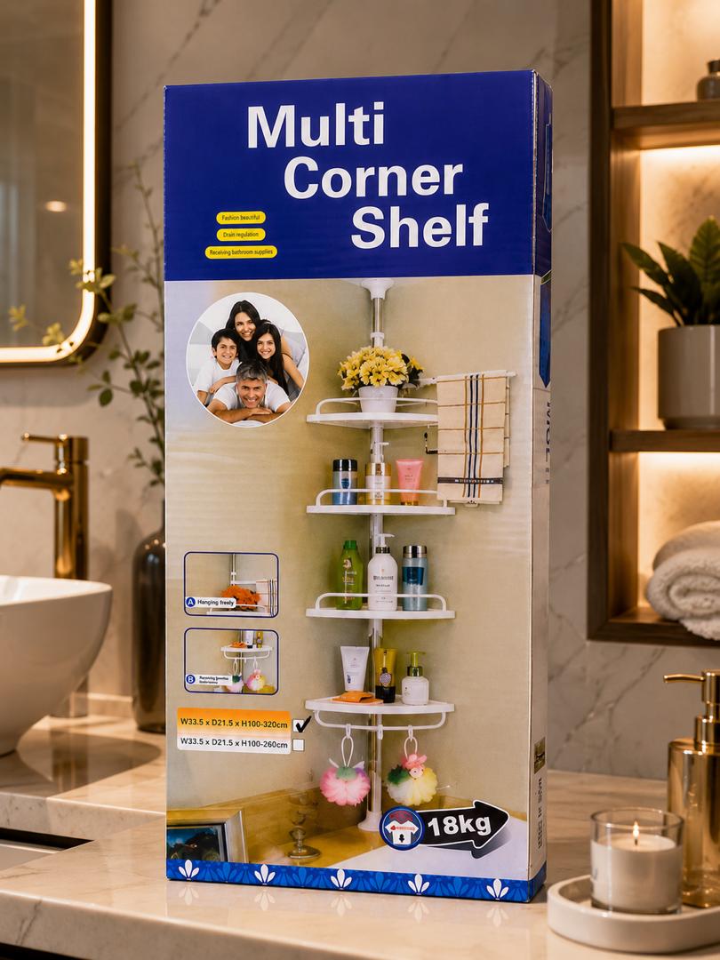 Étagère de Douche Télescopique Multifonction